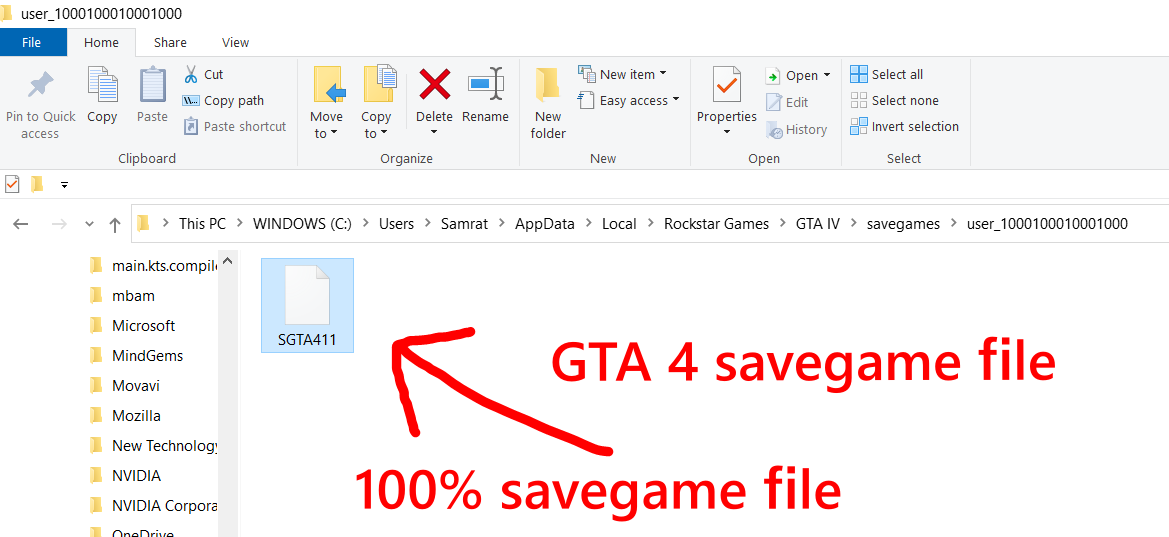 GTA 4 Savegame PC