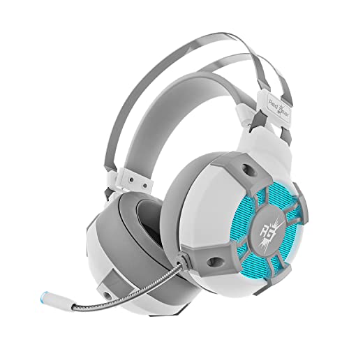 Redgear Cosmo 7,1 USB Gaming Headphones with Virtual Surround Sound,50mm Driver, RGB LEDs & Remote Control(White)